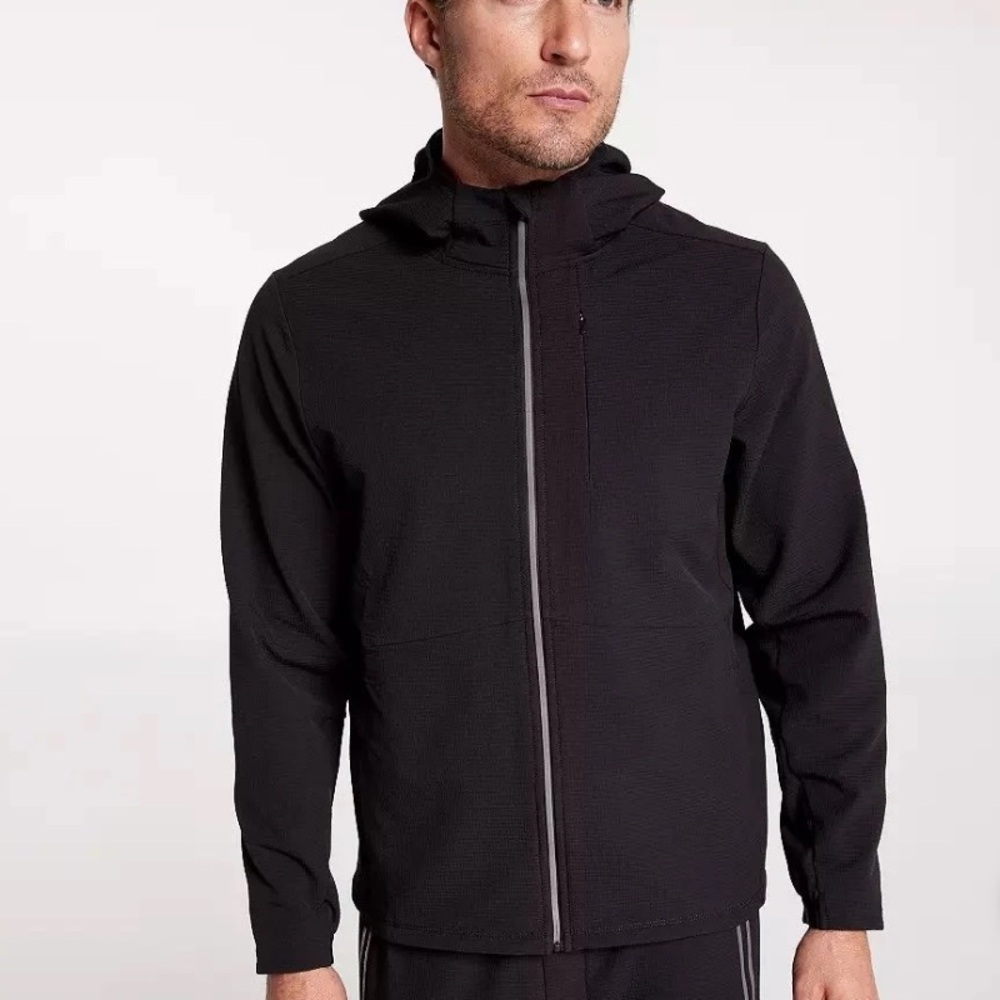 VRST Men’s Cold Weather Performance Hooded Jacket Wind & Water Resistant UPF 30